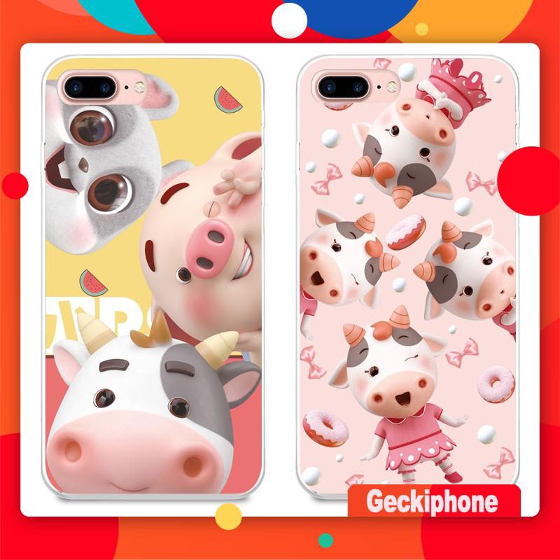 Ốp lưng iphone trâu cute 5/ Từ 6 đến 12 promax M843
