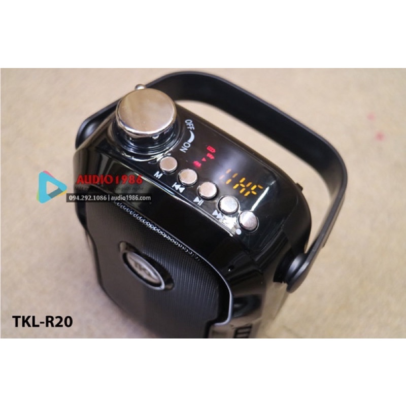 Máy trợ giảng TKL R20 UHF 1 micro cài ve áo 1 mic đeo tai nói song song