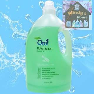 Nước Lau Sàn On1 Tinh Dầu Sả 4L - Sàn Sạch, Sáng Bóng, An Toàn Cho Trẻ Em