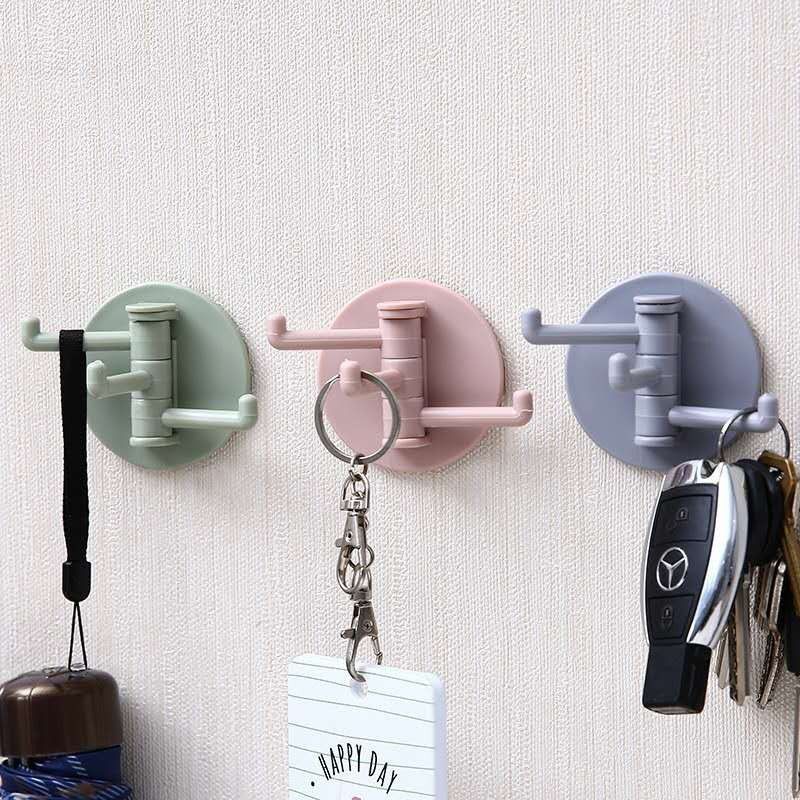 Móc treo đồ 3 tầng dán tường đa năng