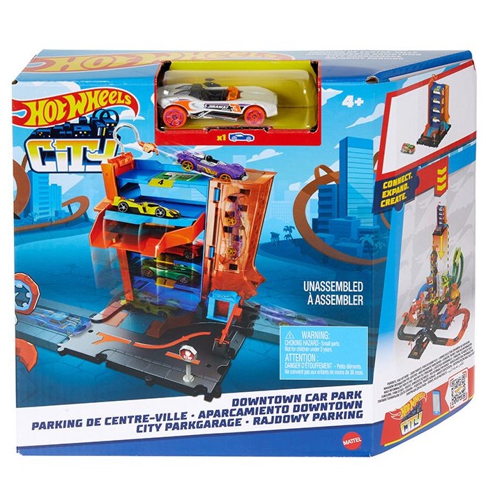 Bộ 3 Trạm Rửa Xe - Giữ Xe - Sửa Xe thương hiệu Hot Wheels City