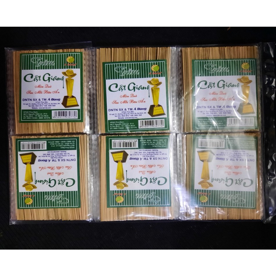 Combo 30 gói Tăm cật giang Á Đông du lịch bỏ túi chính hãng