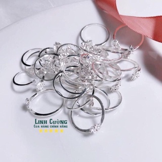 NHẪN HOA SEN BẠC TA FREE SIZE