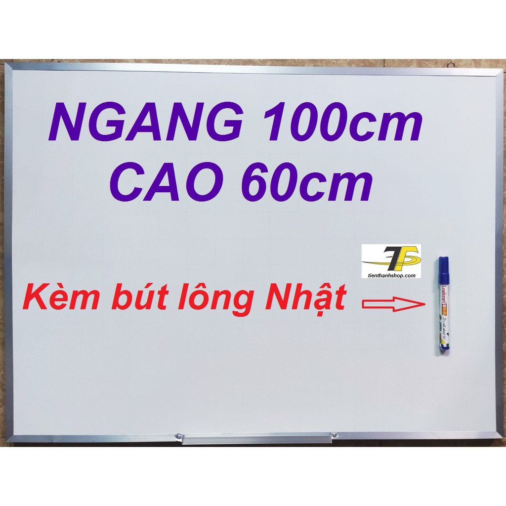 Bảng mica trắng 60 x 100cm viết bút lông + Tặng 01 bút lông bảng WB03