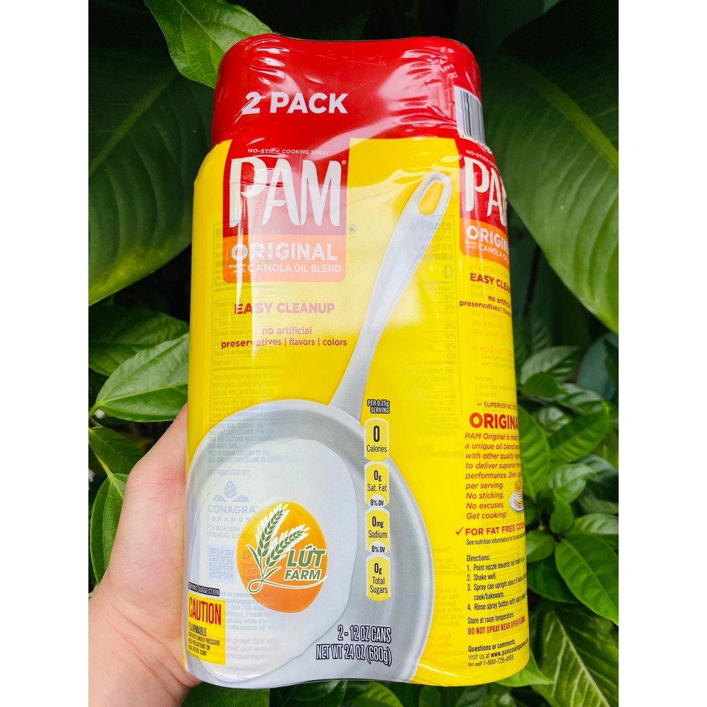 Dầu Pam ăn kiêng Lứt Farm dạng xịt - 12oz Nhập Mỹ