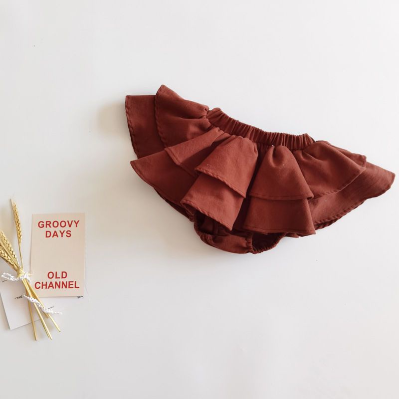 [Babycat] Hàng Có Sẵn Quần Culottes Ren Nhỏ Nhắn Phong Cách Nhật Bản Hàn Quốc Nhật Bản Thời Trang Mùa Hè Thu Dành Cho Bé Gái O
