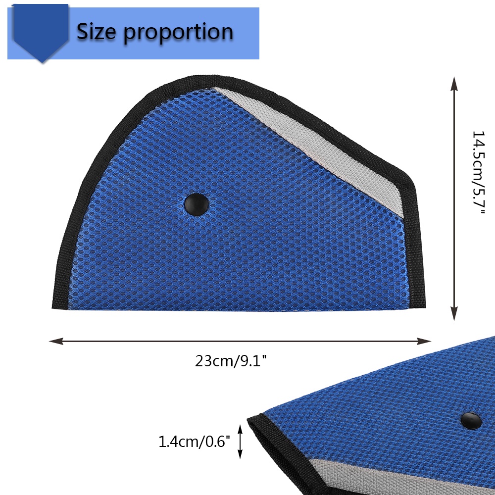 Vỏ Bọc Dây Đai An Toàn Hình Tam Giác Bằng Vải Oxford Điều Chỉnh Được Cho Bé Trên Xe Hơi