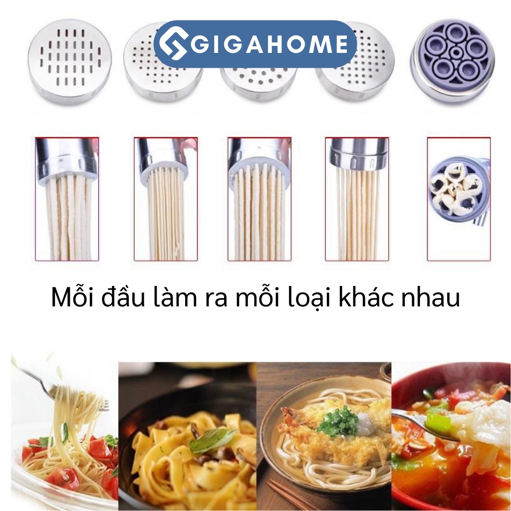 Khuôn Máy Ép Làm Bún Tươi 5 Mặt GIGAHOME Bằng Inox, Tiện Lợi 2535