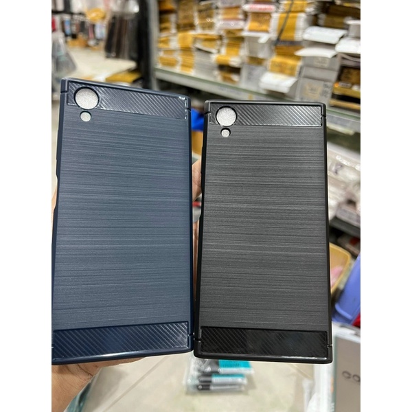Ốp Sony XA1 plus dẻo dày sịn vân nhám xước kiểu vân nhôm