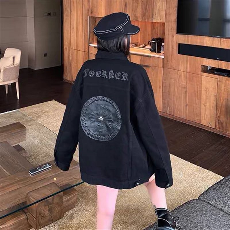 Order áo khoác denim jacket chrome hearts cao cấp