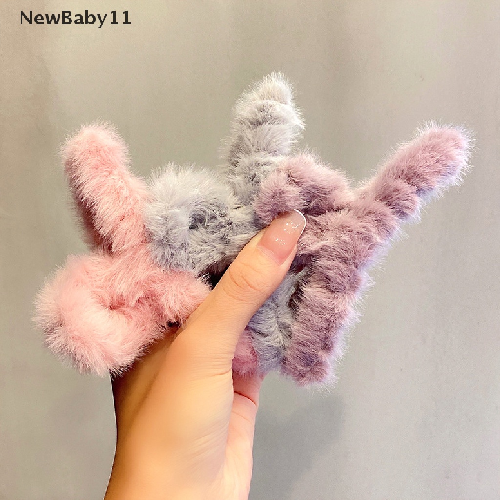 Kẹp Tóc Càng Cua Bằng Vải Bông Mềm Nhiều Màu Dễ Thương Thời Trang Mùa Đông Cho Bạn Gái Giá Đỡ