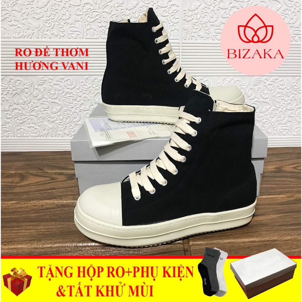 GIÀY RO cổ cao đế thơm hương vani(TẶNG HỘP+PHỤ KIỆN+TẤT KHỬ MÙI)