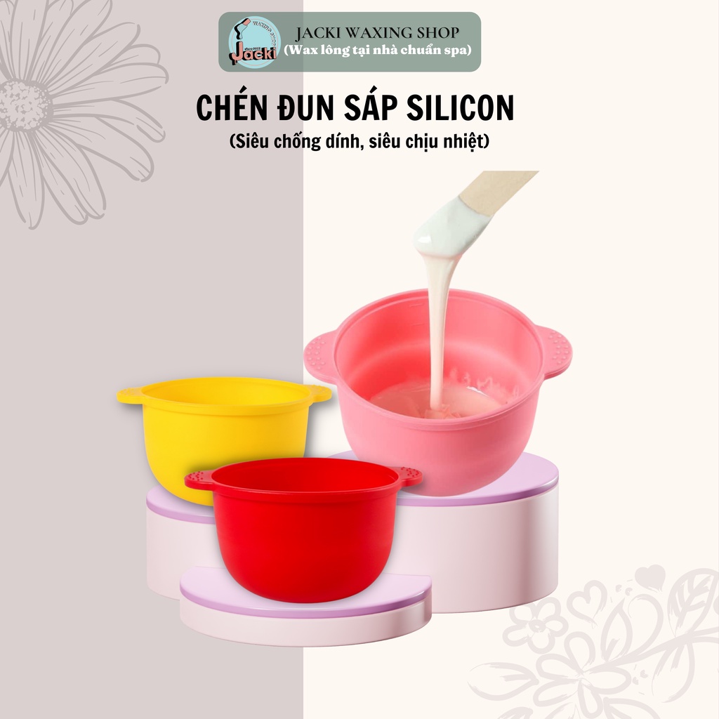 Chén - Lồng Nồi Silicon Nấu Sáp Chống Dính JWS