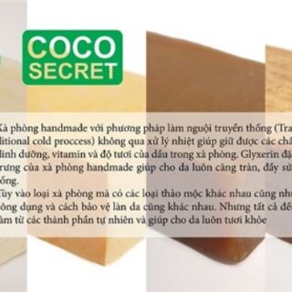 [2025] XÀ PHÒNG DẦU DỪA HANDMADE COCO SECRET LAVENDER (95~105gr)