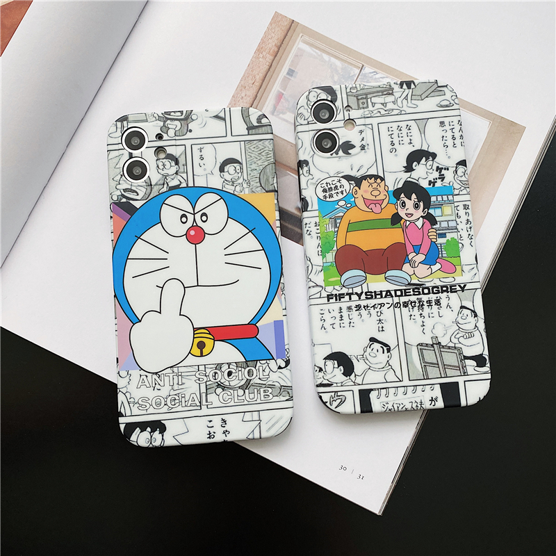 Ốp Lưng In Hình Doraemon Đáng Yêu Cho Iphone 12 Pro Max / I7 / I8 Plus / X / Xs / Xr / Xs Max / 11 / 11 Pro / 11 Pro Max / Se2