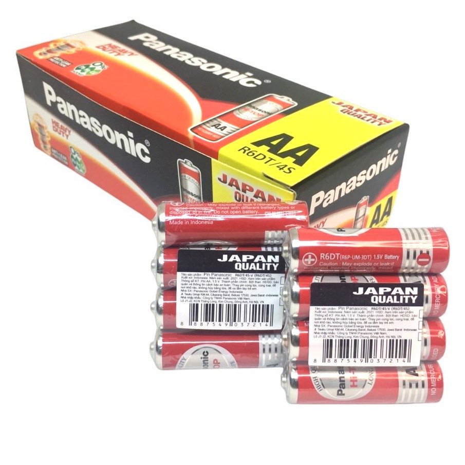 Pin AA Panasonic Đỏ - Hộp 60 VIên Store4girls