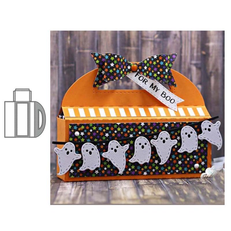 Khuôn Cắt Giấy Làm Từ Kim Loại Hình Hộp Đựng Đồ Ăn Tiện Dụng