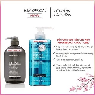 Dầu Gội | Sữa Tắm Cho Nam PHARMAACT COOL TONIC Nhật Bản - 600ml