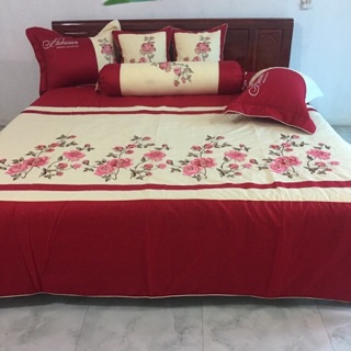 Trọn bộ chăn ga gối Satin cotton