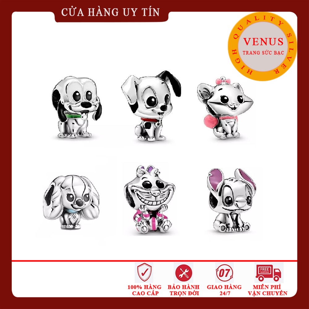Charm Cún xinh xắn- Mã sản phẩm VENUSCV01- Trang sức Bạc Venus