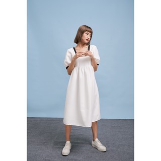 DOTTIE- Đầm dài hai tầng phối viền nữ D0142