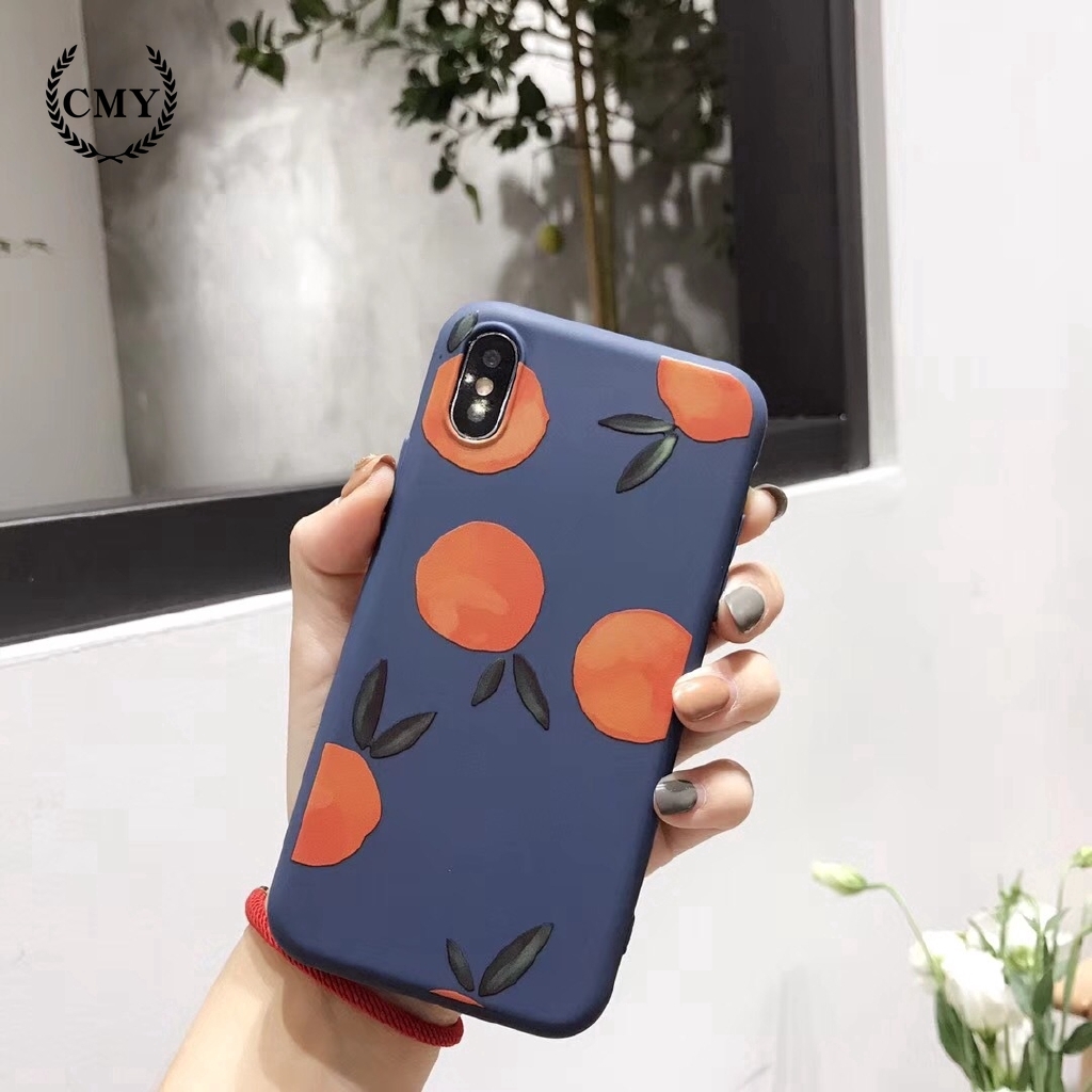 Ốp điện thoại họa tiết trái cam cho iPhone11/11Pro 11 Pro Max X XR XS XS MAX 6 7 8 plus SE | BigBuy360 - bigbuy360.vn