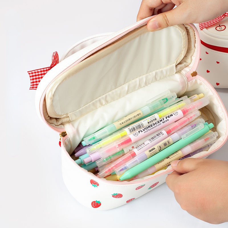 Túi Đựng Bút Sức Chứa Lớn Phong Cách Hàn Quốc Dễ Thương Cho Bé Gái Ốp