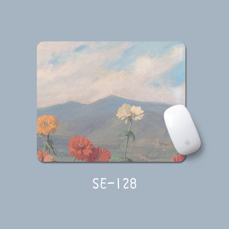 Tấm Lót Chuột Hình Vuông Dày Dặn Chống Trượt Thiết Kế Đơn Giản Dễ Thương