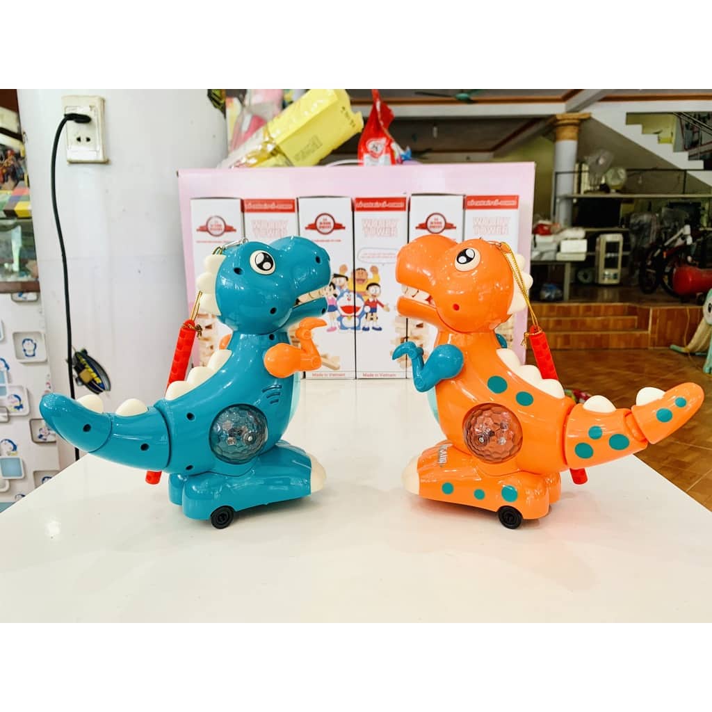 Đèn Lồng Trung thu khủng long chạy pin có nhạc có đèn phát sáng vui nhộn cho bé