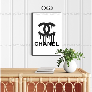 Khung tranh decor, hình chanel