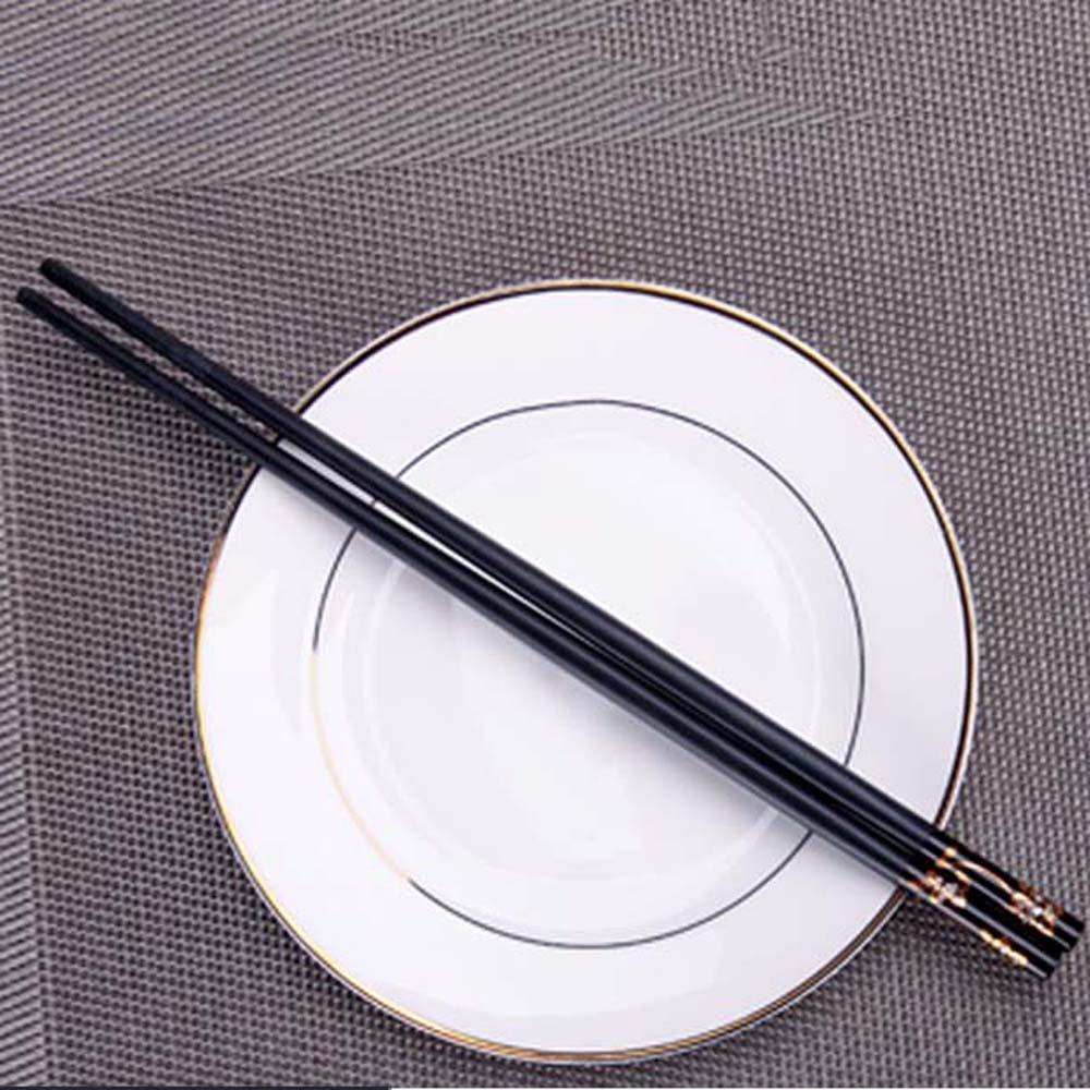 YIYU Đôi Đũa Hợp Kim Chống Trượt Phong Cách Trung Hoa Thời Trang