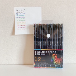 Set 12 Bút Fineliner - Bút Line Có Màu Viền Hình vẽ ngòi 0.4mm