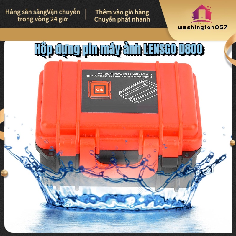 Có thể bán buôn Máy ảnh ABS Pin CD Thẻ nhớ Hộp đựng hộp chống bụi cho Canon P-E6 Washington057 Hàng giao ngay