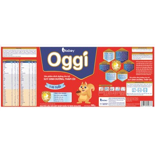 Sữa bột Oggi 900G dành cho trẻ thấp còi