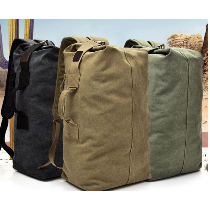 Balo Nam vải Bố Canvas siêu thời trang 2020