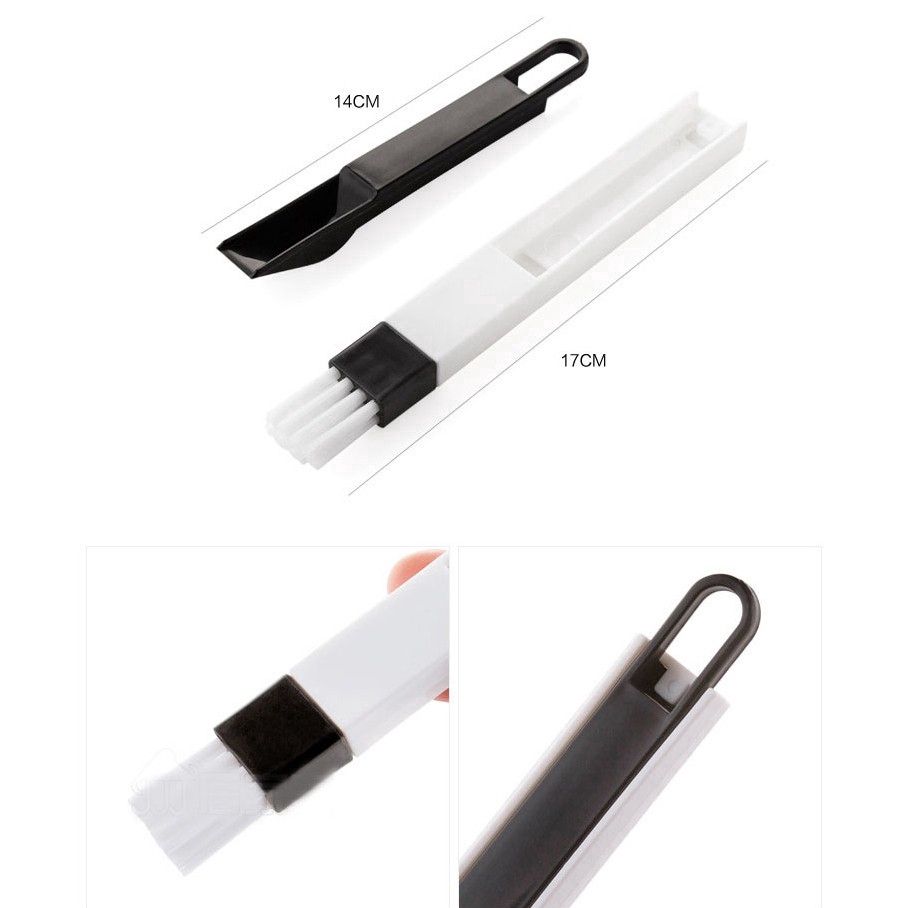 Cọ quét làm sạch các khe rãnh cửa sổ/máy tính thiết kế 2 trong 1 tiện dụng