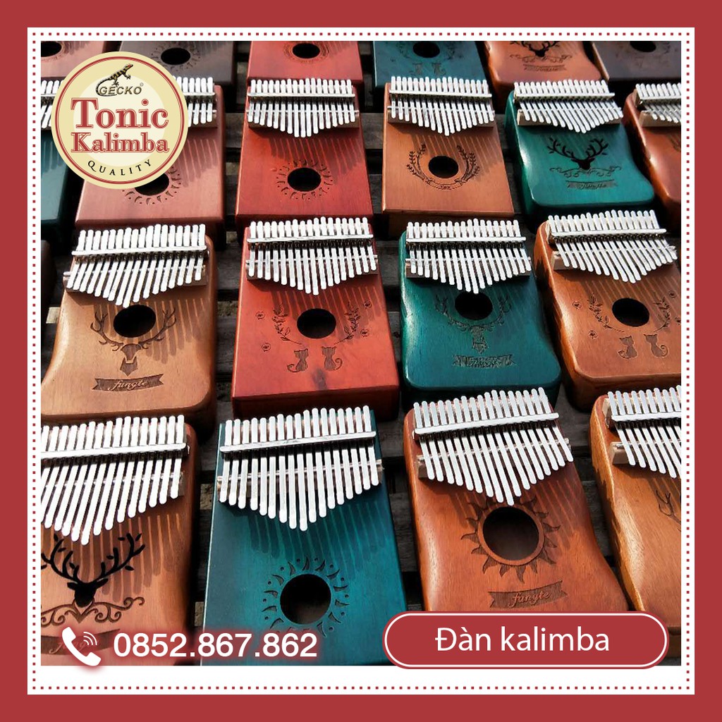 [Có sẵn] Giao nhanh 2h Đàn kalimba 17 phím gỗ mahogany mẫu mới M-17