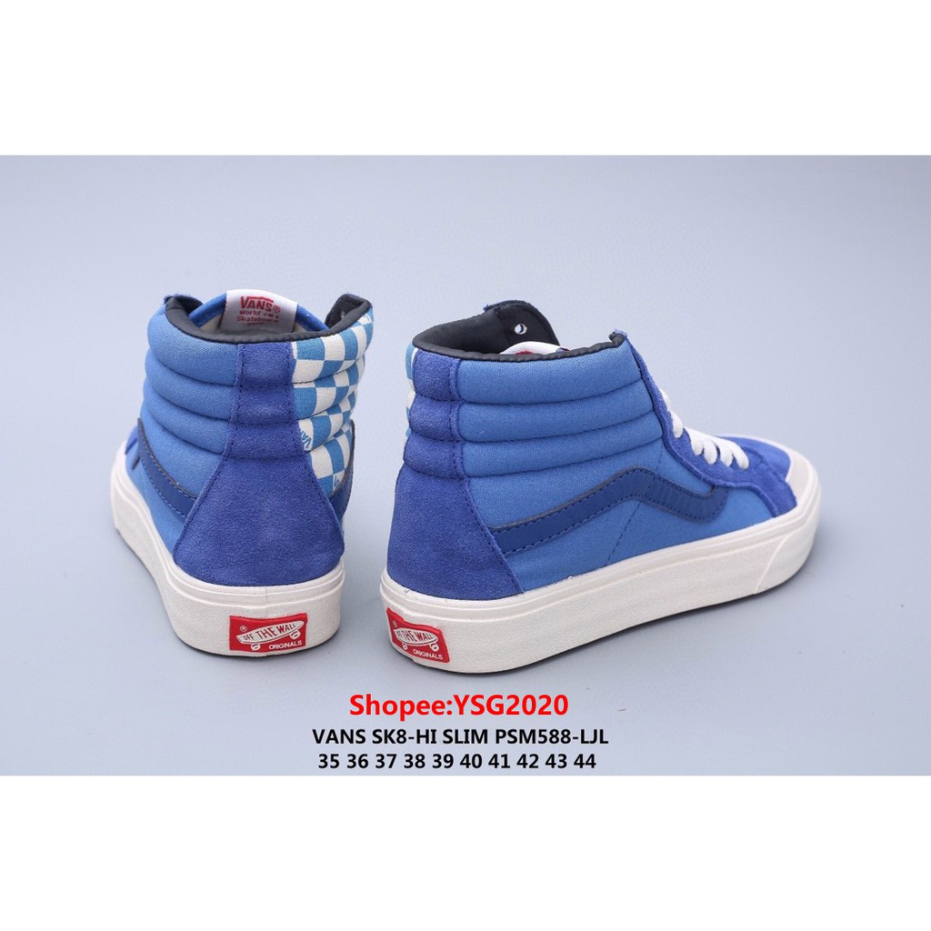 [YSG2020] Giày thể thao Vans_SK8-Hi Pro Skate màu xanh 2