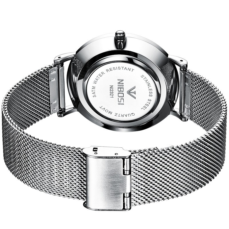 Đồng hồ nam NIBOSI NB2321 dây thép lụa siêu mỏng trẻ trung hiện đại | BigBuy360 - bigbuy360.vn