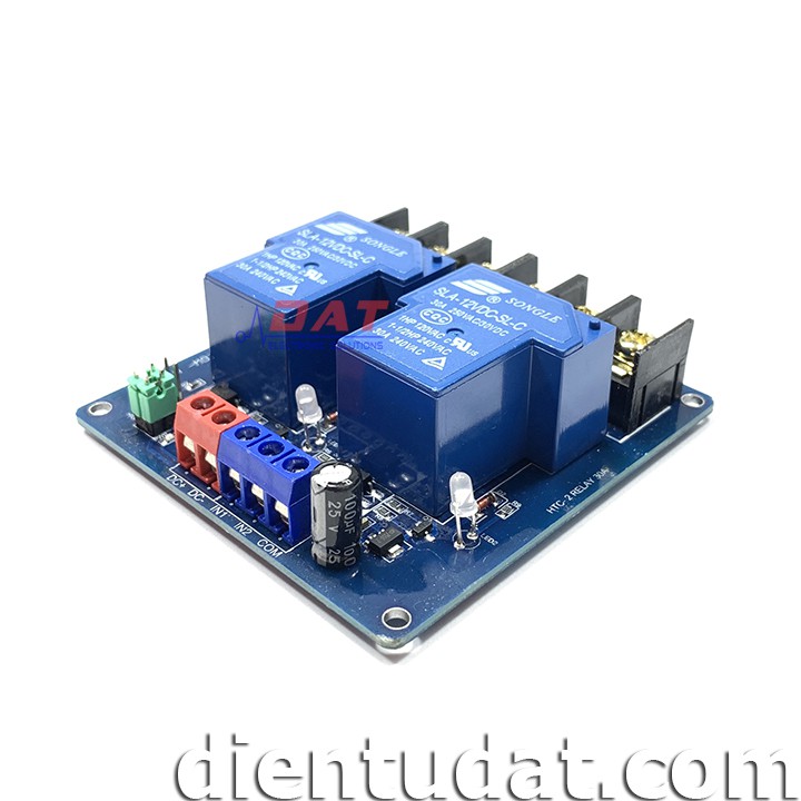 Module 2 Relay 30A - 12V Kích High/Low HTC