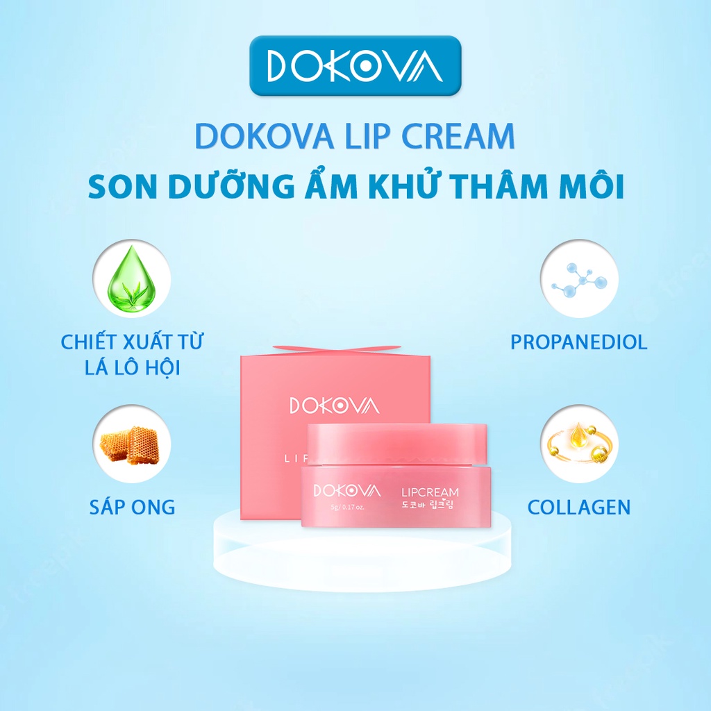 Son dưỡng ẩm khử thâm môi - DOKOVA LIP CREAM 10 gram