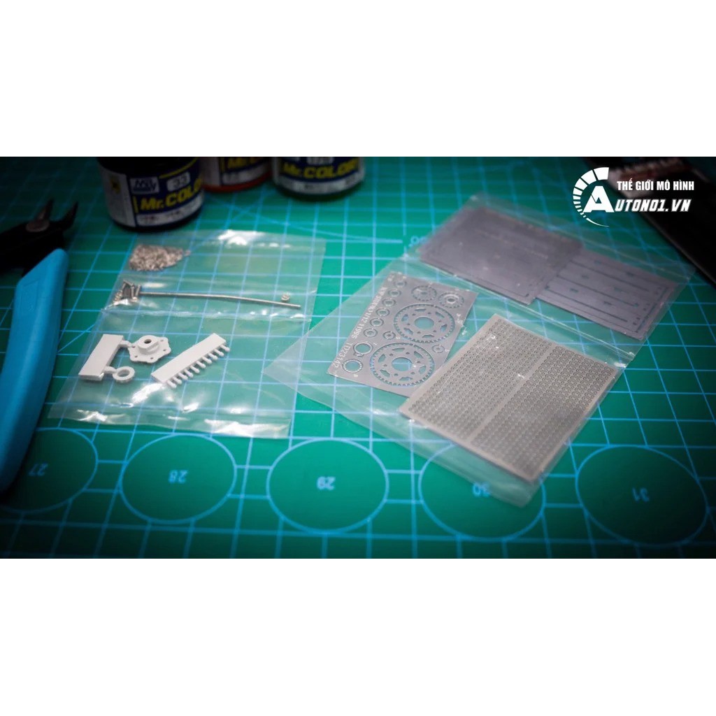 PHỤ KIỆN ĐỘ SÊN KIM LOẠI CHUYỂN ĐỘNG ĐƯỢC DÀNH CHO XE DUCATI 1199 TD23142 1:12 TOP STUDIO 7298