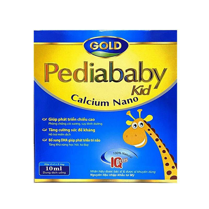 Pediababy kid gold bổ sung canxi, phát triển chiều cao