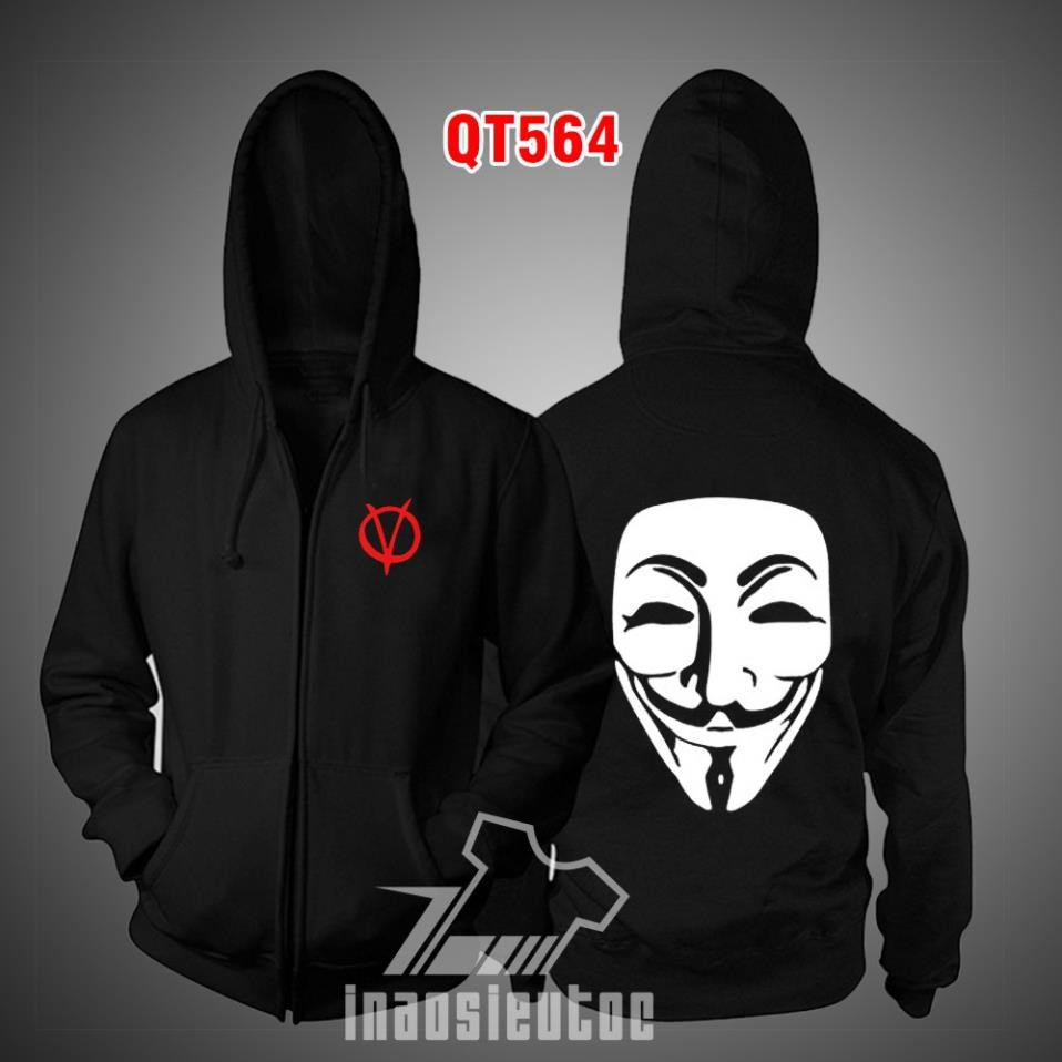Áo khoác Hacker Anonymous đẹp giá rẻ chất lượng / siêu hót bán chạy nhất , đủ size