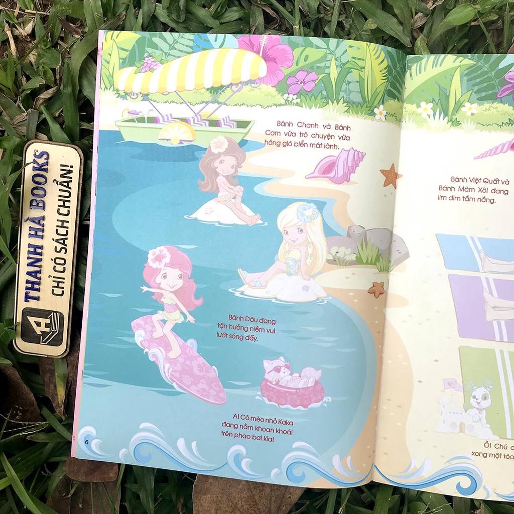 Sách - Cô Bé Bánh Dâu - Bộ Sưu Tập 1000 Đề Can Lấp Lánh - Bộ 4 quyển, lẻ tùy chọn