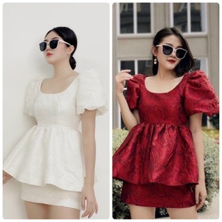 SET GẤM TAY PHỒNG CHÂN VÁY (KÈM VIDEO)