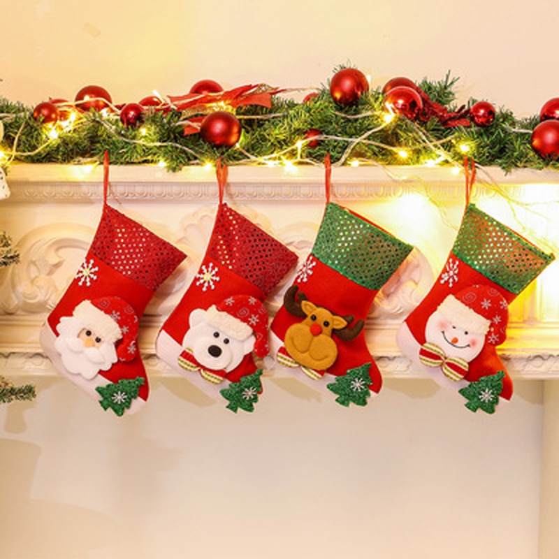 Vớ Treo Trang Trí Cây Thông Noel