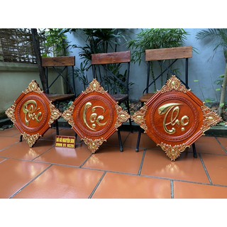 Tranh gỗ Phúc Lộc Thọ