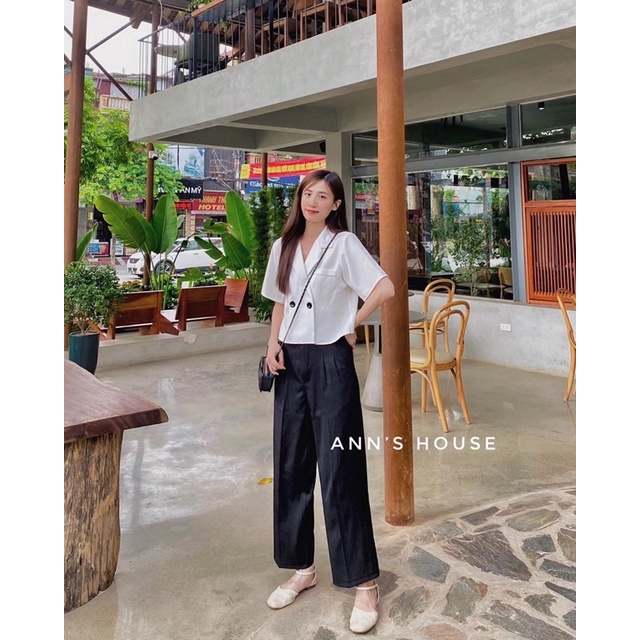 Blazer croptop cộc tay