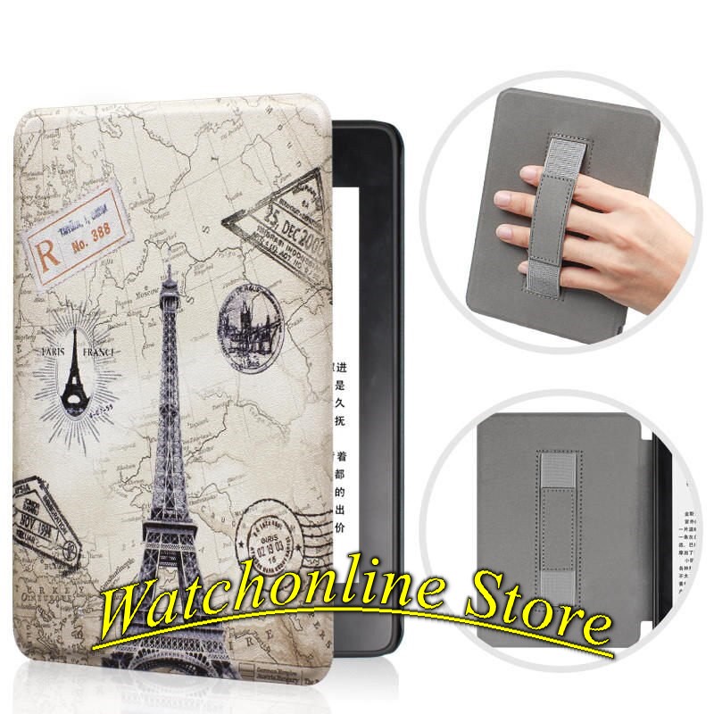 Bao da All-New Kindle Paperwhite 5 2021 6.8&quot; họa tiết đẹp mắt (có đai xỏ ngón)